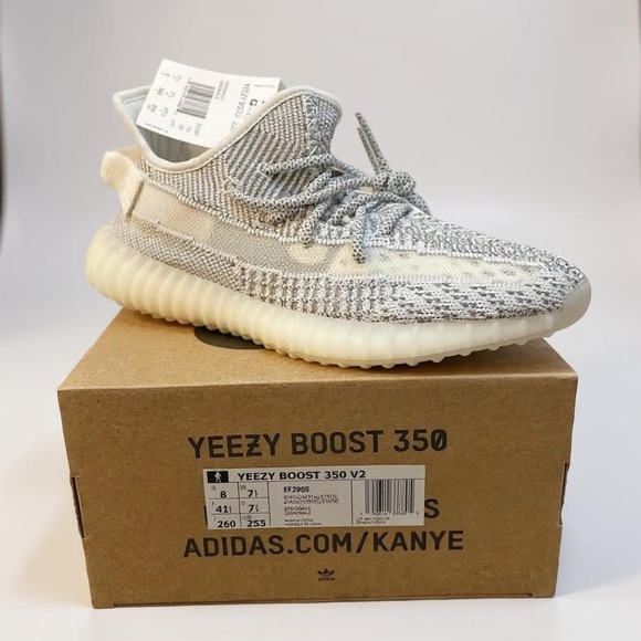 [MEN] ADIDAS Yeezy Boost 350 V2 Static Non-Reflective | US 8 | Brand New - Picture 1 of 4